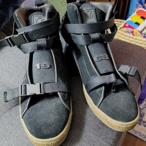 Black High-Top Sneakers